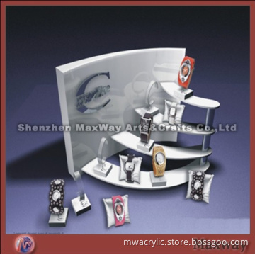 White Acrylic/Perspex Watch Display/Holder Stand
